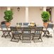 Beliani Conjunto de comedor CESANA Marron