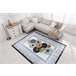 Alfombra lavable MIRO 51130.807 círculos marco 120x170 Gris