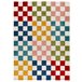 Alfombra geométrica con relieve de interior/exterior MILA - ATTICGO 120x170 Multicolor