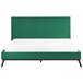Beliani Cama con somier Terciopelo BAYONNE 191x212 Verde