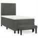 Cama box spring 100x200 Gris Oscuro