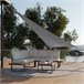 Toldo de polietileno con forma de vela 400x400 Gris