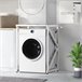 Estante para lavadora - Caleb - Metal Blanco
