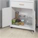 Aparador con 2 Puertas y 1 cajón para microondas FSB12-W SoBuy Blanco