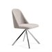ANGEL CERDA Silla comedor giratoria acero Gris