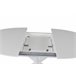 Mesa de comedor extensible redonda CINTHYA Blanco