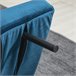 Sofá Cama Acero, Espuma, Poliéster, Madera de Caucho HOMCOM Azul