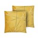 Beliani Cojín decorativo PINUS 45x45 Amarillo