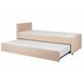 Beliani Cama con somier Bouclé MARMANDE 86x214 Beige