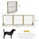 Barrera para Perros Pino, Acero PawHut Madera