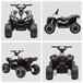 Quad Eléctrico Infantil PP, Metal HOMCOM Blanco