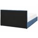 Beliani Cama con somier Poliéster DREUX 151x214 Azul