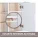 Armario Espejo MDF, Tablero de partículas HOMCOM, hogar - baño 60 Multicolor