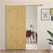 Herraje para Puerta Corredera Metal, Plástico HOMCOM 186 Plateado
