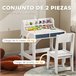 Escritorio Infantil MDF AIYAPLAY Escritorio Infantil MDF AIYAPLAY Blanco