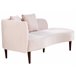 Beliani Chaise longue Terciopelo CHAUMONT Azul Marino