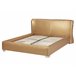 Beliani Cama LED Piel PARIS 195x228 Dorado