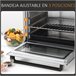 Mini Horno Eléctrico Metal, Acero Inoxidable HOMCOM Plateado