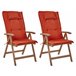 Beliani Conjunto plegable AMANTEA Rojo