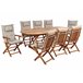 Beliani Conjunto de comedor MAUI II Gris