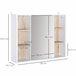 Armario Espejo MDF, Tablero de partículas HOMCOM, hogar - baño 60 Multicolor