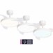 Ventilador techo JULIA S retractil led motor DC  Blanco