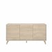 Aparador efecto madera 155 Blanco/ Madera