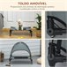 Cama elevada para mascotas PawHut D04-057CF 
