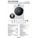Lavaseca Infiniton WSD-G8A6D4BN, 8/6 Kg, 1400 rpm, A/D, Vapor Care Blanco