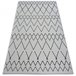 Alfombra SENSE MICRO 81249 Zigzag Etno 160x230 Negro/ Crema