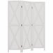 Biombo Madera de Paulonia HOMCOM, hogar - decoración Blanco