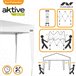 Cenador plegable poliéster UV50 Aktive Blanco