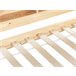 Beliani Cama con somier Madera de pino EDERN 105x204 Marron