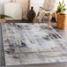 Alfombra lavable ANDRE 1065 Marco vintage 160x220 Gris
