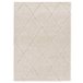 Alfombra de estilo escandinavo ATESA - ATTICGO 60x120 Blanco