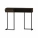Consola ZUG nogal con patas metálicas color negro Negro/ Madera