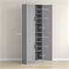 Alacena de Cocina Melamina de Madera HOMCOM, hogar - cocina Gris