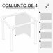 Paredes para Cenador Poliéster Outsunny Beige