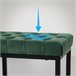 Banco banqueta pie de cama asito diseño 120x37 Verde