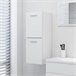 Armario de baño madera contrachapada 30 Blanco