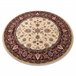 Alfombra de lana OMEGA circulo ARIES flores 200x200 Crema