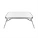 Acomoda Textil – Mesa Plegable de Aluminio 50x30 Blanco/ Gris