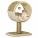 Árbol para Gatos Aglomerado de Madera, Felpa, Yute y Algas PawHut Beige