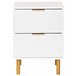 Beliani Mesita de noche WALPOLE 41 Beliani Mesita de noche WALPOLE 41 Blanco