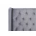 Beliani Cama con somier Terciopelo FORBACH 194x218 Gris