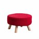 Puff Redondo Thinia Home Rojo