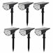 Aktive Set 6 balizas solares LED 5-10 lúmenes diseño 2 en 1 Negro