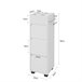 Armario Auxiliar Baño con 3 cajones BZR29-W SoBuy Blanco