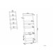 Beliani Estante para libros MOBILE TRIO 65 Blanco