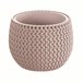 2x Maceta redonda con deposito Splofy Bowl Marron Claro